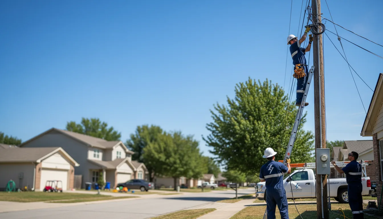 Residential electrician providing installation services in Lafayette, OH
